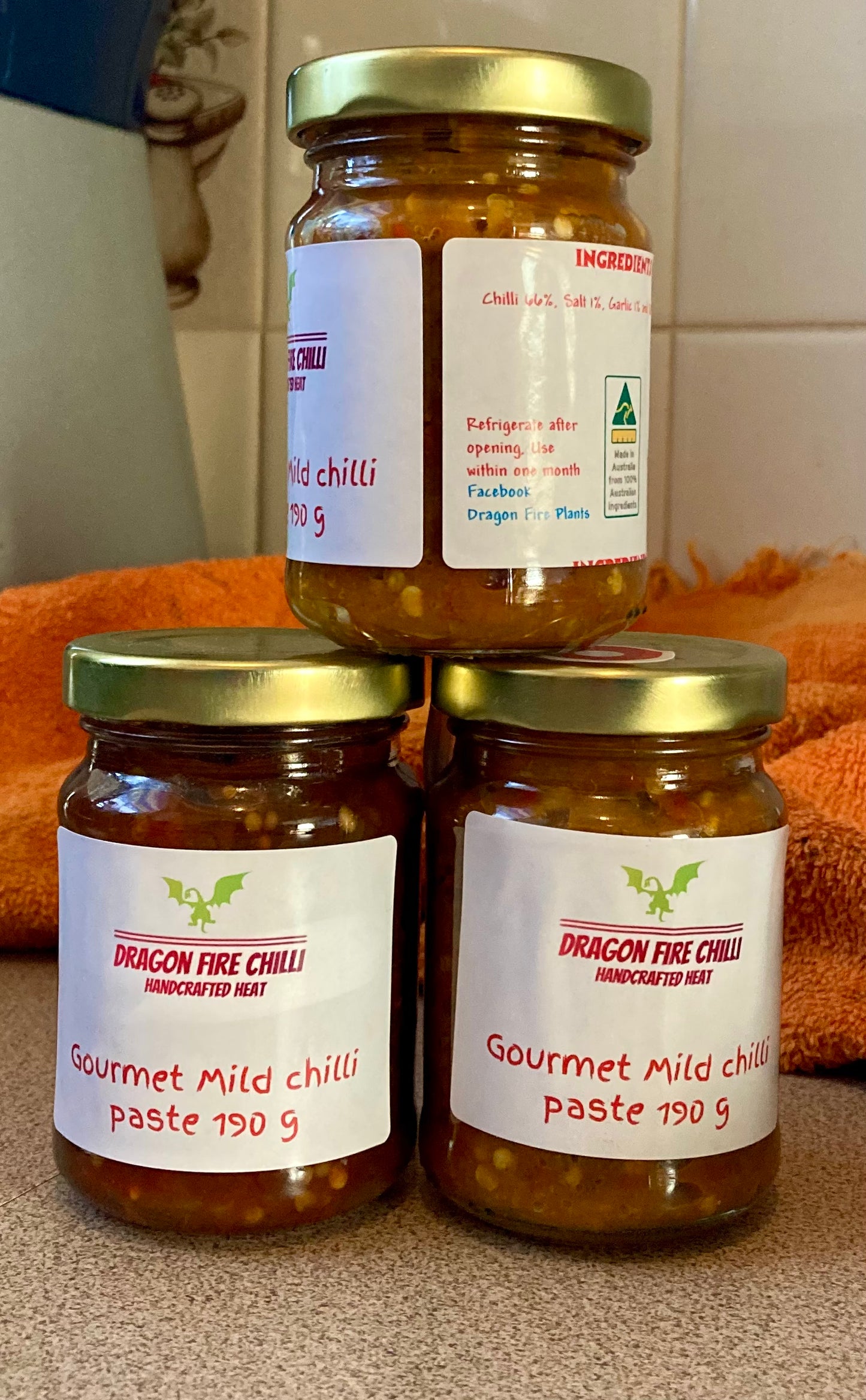 Dragon Fire Condiments Gourmet Chilli Paste – For the Brave & the Bold (Made in Wagga)