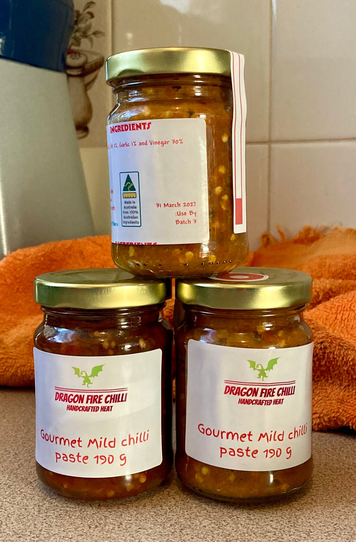 Dragon Fire Condiments Gourmet Chilli Paste – For the Brave & the Bold (Made in Wagga)