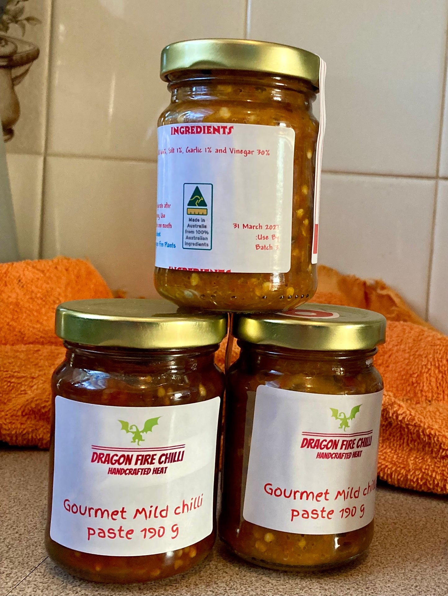 Dragon Fire Condiments Gourmet Chilli Paste – For the Brave & the Bold (Made in Wagga)