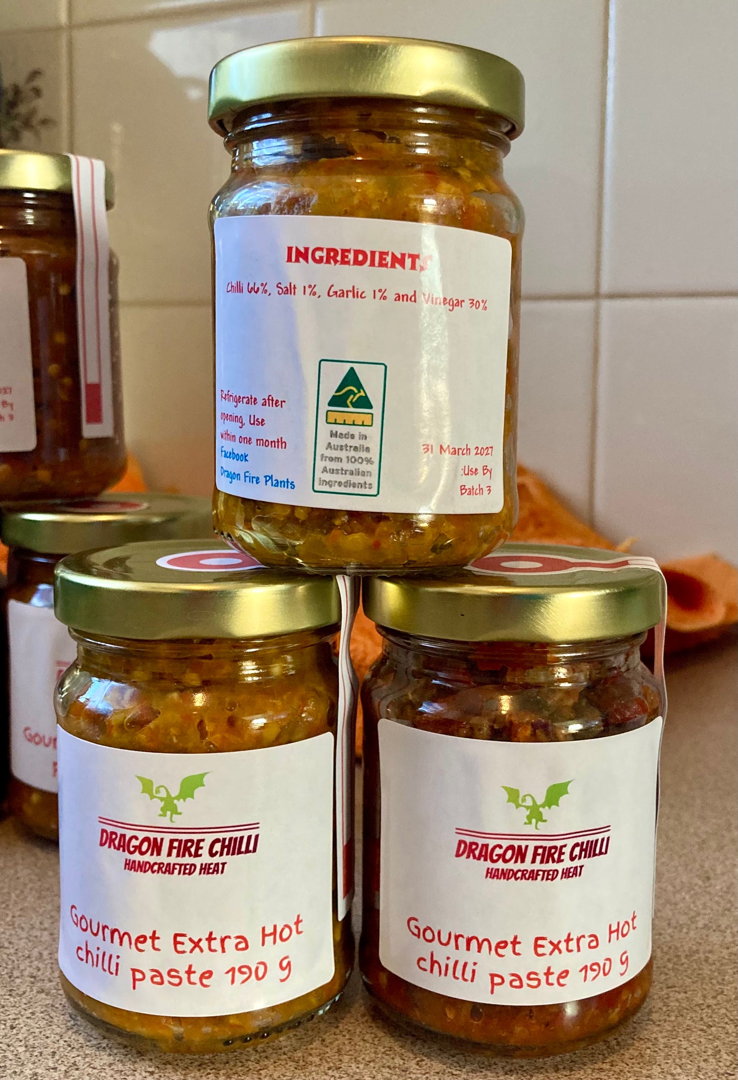 Dragon Fire Condiments Gourmet Chilli Paste – For the Brave & the Bold (Made in Wagga)