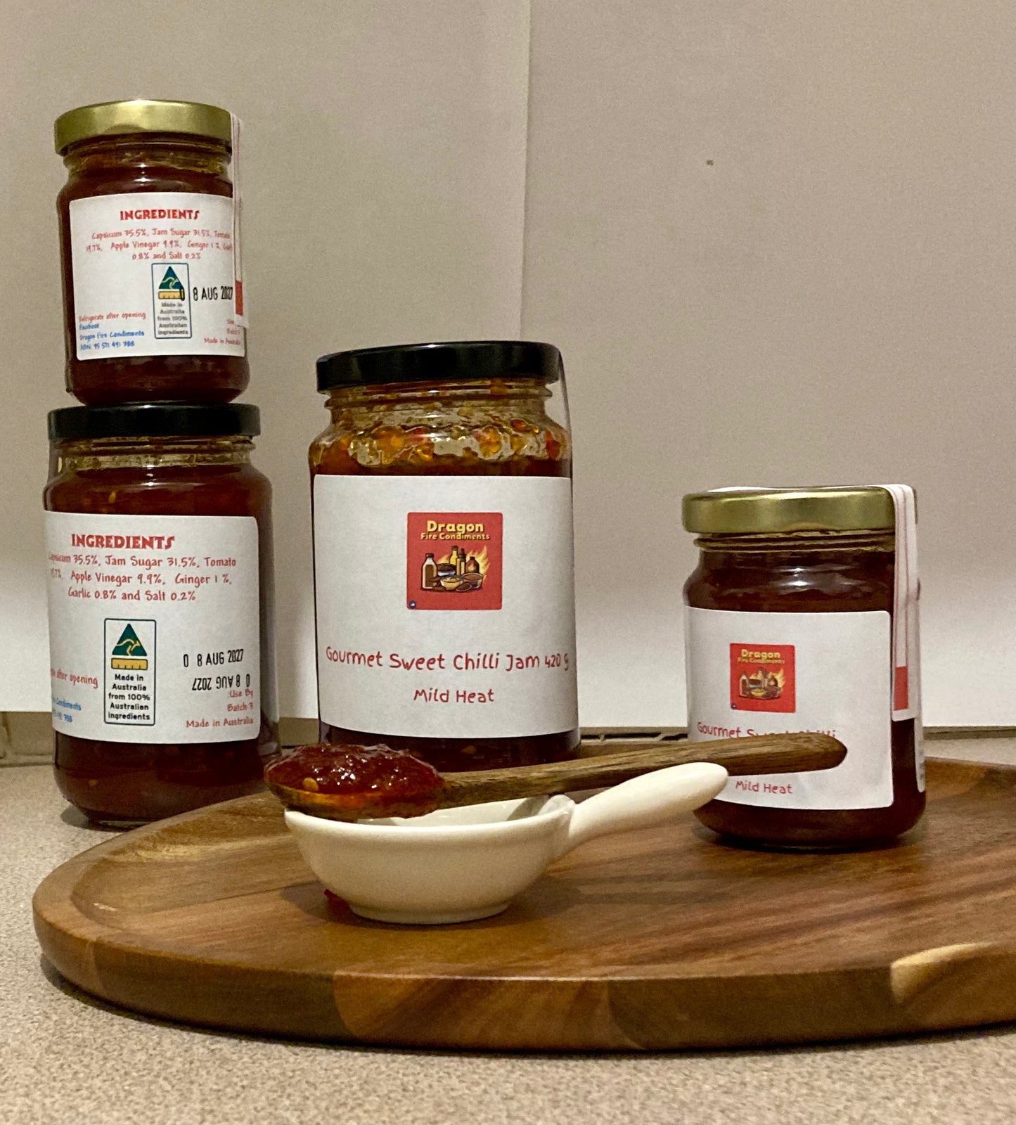 Gourmet Sweet Chilli Jam – Dragon Fire Condiments 190g - 420g